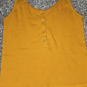 Abercrombie & Fitch Mustard Yellow Tank Top